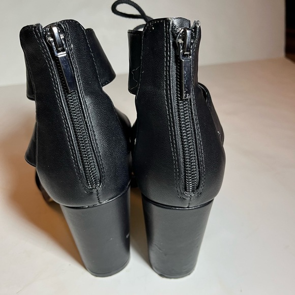 Kari Blue Arianna Lace Up Open Toe Wedge SZ 7.5 - Picture 5 of 12